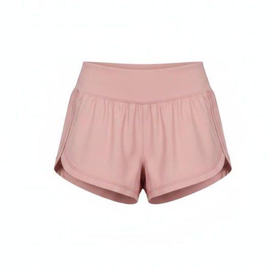Pink High Waist Runner Short