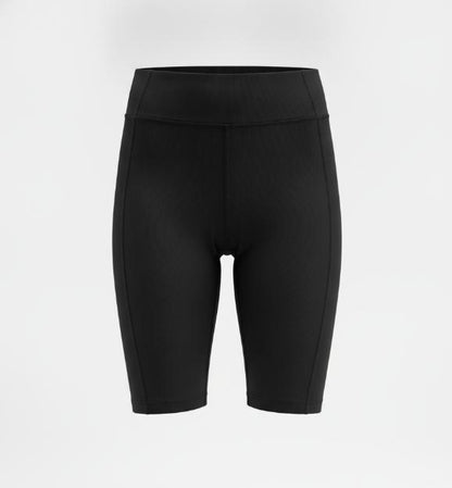Black Biker Linear Stretch Short