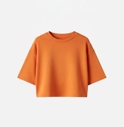 Orange Crop Box Crew Top