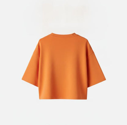 Orange Crop Box Crew Top