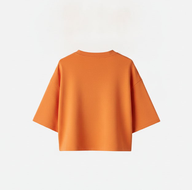 Orange Crop Box Crew Top