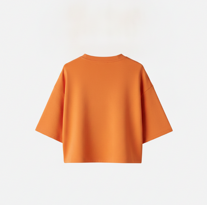 Orange Crop Box Crew Top
